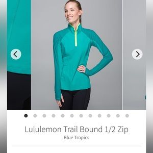Lululemon trailbound 1/4 zip long sleeve